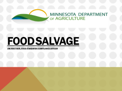 Presentation: Saving Foods Salvaged from Fires (PDF: 186KB/19 pages)