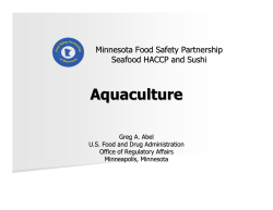 Aquaculture Greg Abel, FDA (PDF: 944KB/23 pages)