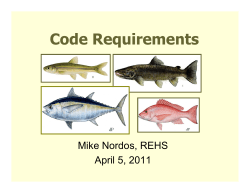 Code Requirements and the Consumer Advisory Mike Nordos, MDH (PDF: 509KB/14 pages)