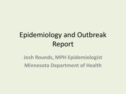 MDH Epidemiology and Outbreak Report, Josh Rounds (PDF: 648KB/22 pages)
