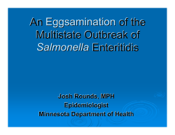 Presentation: MDH Epidemiology and Outbreak Report, Josh Rounds, MDH (PDF: 1.75MB/50 pages)
