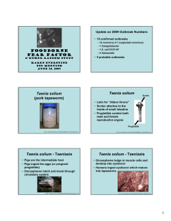 Presentation: Foodborne Fear Factor and Other Random Stuff (PDF: 133KB/4 pages)