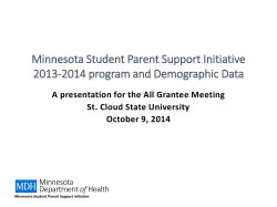 2013-2014 Minnesota Student Parent Support Initiative Data (PDF)