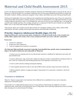 Improve Adolescent Health (PDF)