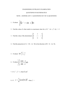 Engineering Entrance Examination 3