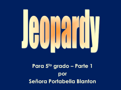 Jeopardy Gr5 - 1