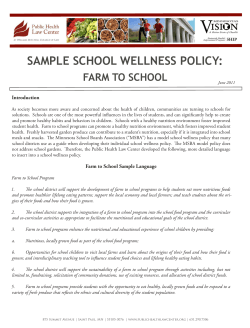 Farm to School from Public Health Law Center