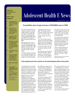February 2010 Adolescent E-Newsletter (PDF: 273KB/5 pages)