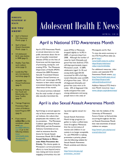 April 2010 Adolescent E-Newsletter (PDF: 377KB/5 pages)