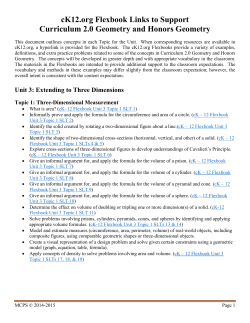 Honors Geometry Unit 3 Flexbook