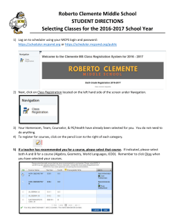 2016-2017 Course Bulletin Student Directions