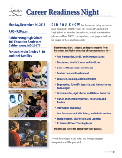 Career Readiness Flyer 2015