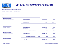 Grant by Clinical Training Facility (detail) (PDF: 1.1 MB/680 pages)