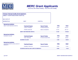 Grant by Clinical Training Facility (detail) (PDF)