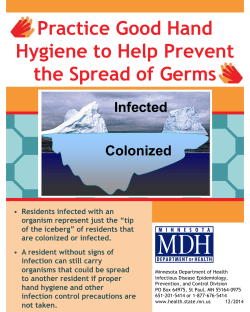 Practice Good Hand Hygiene to Help Prevent the Spread of Germs (PDF: 105KB/2 pages)