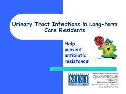Urinary Tract Infections in Long-term Care Residents (PDF: 247KB/11 pages)