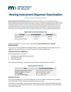 HID Exam Application (PDF)