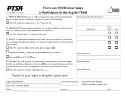 There are Four Great Ways to Participate in the Argyle PTSA