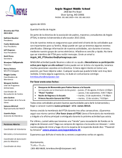 2015-08-15 PTSA Summer Letter Espa&ntilde;ol