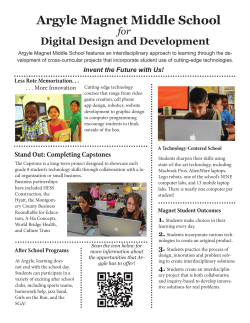 2015 Open House - One Pager