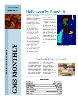 GMS Monthly, October 2013