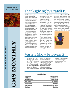 November GMS Monthly