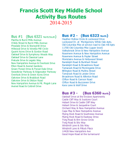 After School Activity Bus Routes