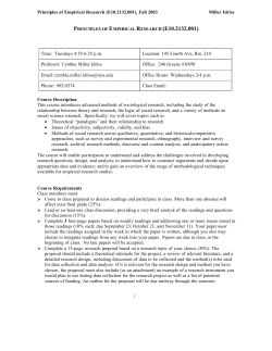 Princ of Empir Research