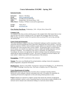 Statistics for the Behavioral and Social Sciences