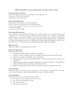 Statistical Mysteries and How to Solve Them