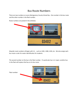 Bus Route Number Explanation