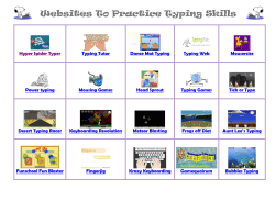 Keyboarding&nbsp;Practice &nbsp;