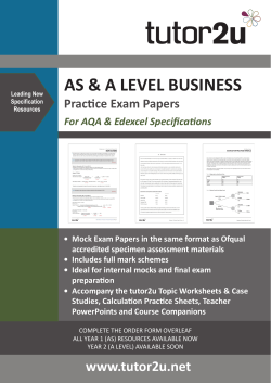 An order form for all these resources together with our Year 1 (AS) resources can be downloaded here.