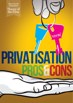 Download Privatisation Pros and Cons