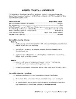 Klamath County Scholarships