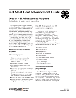 Meat Goat Advancement