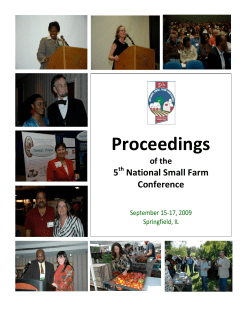 Fifth Small Farm Conference Proceedings