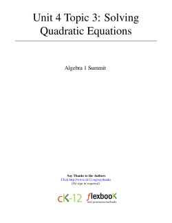 Parent Resource: Unit 4 Topic 3 Flexbook