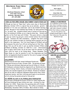 October 2015 Newsletter