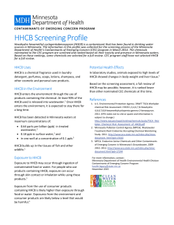 HHCB Screening Profile (November 2015; PDF)