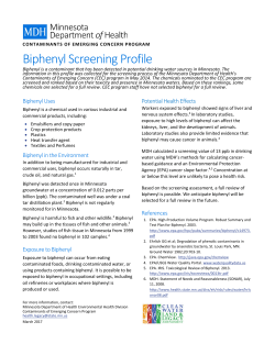 Biphenyl Screening Profile (November 2015; PDF)