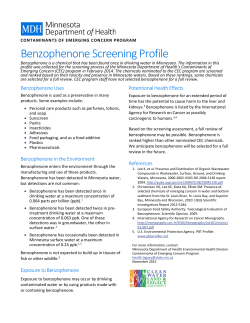 Benzophenone Screening Profile (November 2015; PDF)