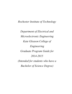 Electrical Microelectronic Graduate Student Handbook