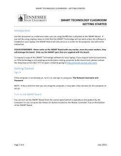 SMART Classroom Getting Started Guide