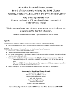 This is our 1 chance, every 4 years, to showcase our schools and our programs to the Board of Education!