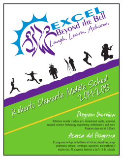 2015 Winter EBB Course Descriptions
