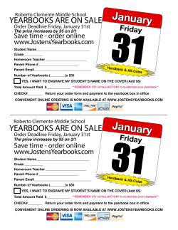 Click here for an order form and flyer.