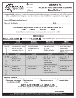 2014 EBB Course Signup Español