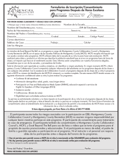 2014 Spring EBB Registration Espa&ntilde;ol