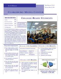 CHS Media Center Newsletter FY 2012-13 Quarter 3